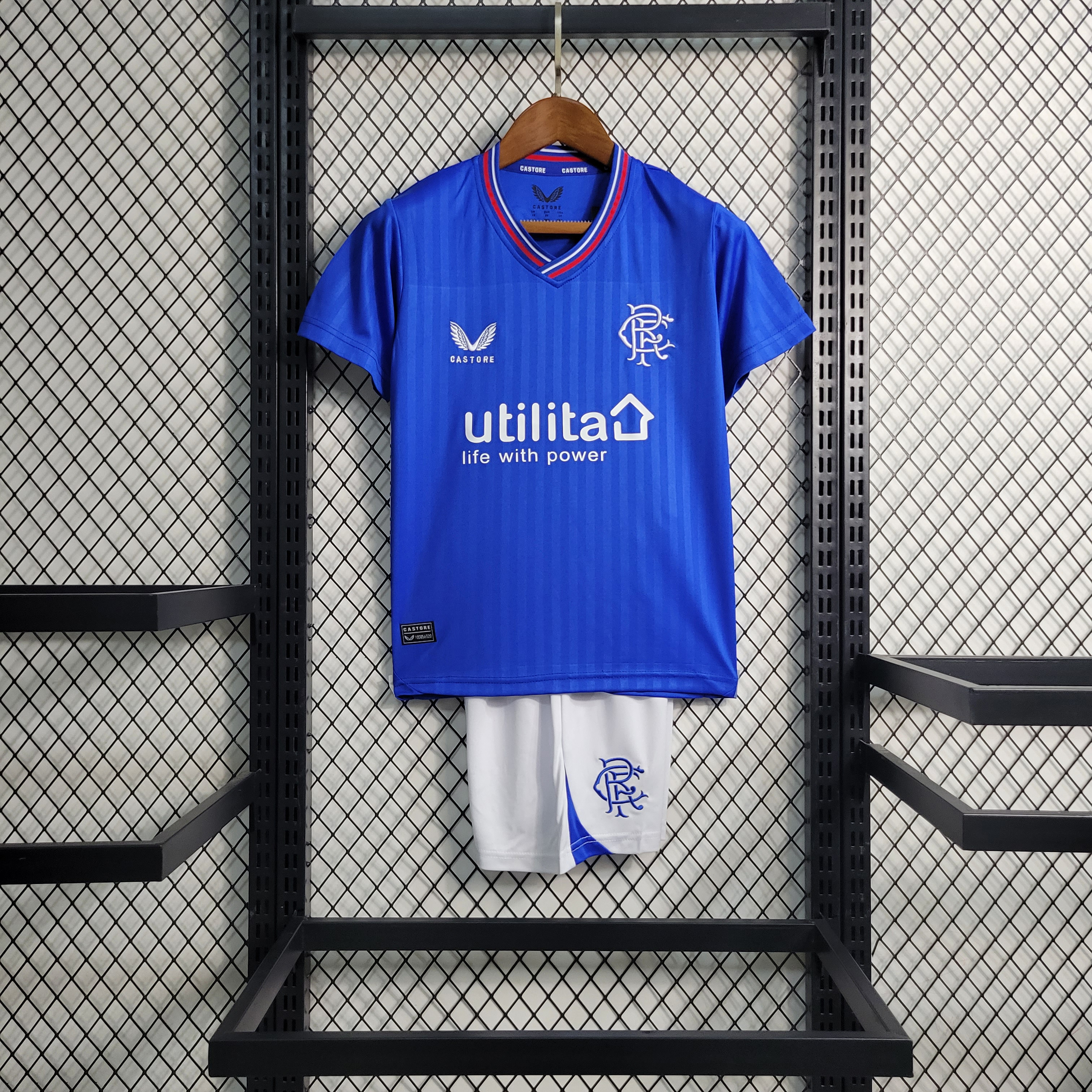 Glasgow Rangers 23-24 Home Kids Kit